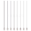 8Pcs 8 Style 304 Stainless Steel Blunt Tip Dispensing Needle with Brass Luer Lock FIND-FG0002-98-1