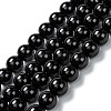 Natural Black Onyx Beads Strands G-Z024-02A-1
