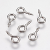 Tarnish Resistant 304 Stainless Steel Screw Eye Pin Peg Bails LS-STAS-I097-077D-3