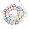 Anti-Tarnish Electroplate Glass Beads Strands GLAA-N010-10mm-02-4