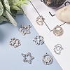 Spritewelry 32Pcs 8 Style UV Plated Alloy Pendants FIND-SW0001-16-5