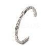 Always In My Heart 304 Stainless Steel Cuff Bangles for Women BJEW-D361-01P-4