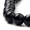 Natural Black Onyx Beads Strands G-S259-19-6mm-3