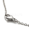 Non-Tarnish 201 Stainless Steel Pendant Necklaces NJEW-G123-03P-4
