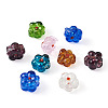 Beadthoven 35Pcs 7 Colors Transparent Handmade Bumpy Lampwork Beads LAMP-BT0001-04-2