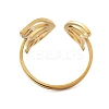 304 Stainless Steel Hollow Butterfly Wing Open Cuff Rings for Women LS-RJEW-M024-02G-3