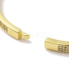 Brass Micro Pave Clear Cubic Zirconia Hinged Bangles for Women BJEW-Z061-15B-3