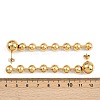 304 Stainless Steel Round Tassel Stud Earrings EJEW-D330-02G-3