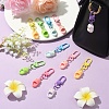 12Pcs 6 Colors Resin Shoes Pendant Decorations HJEW-YW00238-5