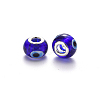 Handmade Evil Eye Lampwork European Beads LPDL-N001-003-C02-2