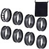 Unicraftale 10Pcs Stainless Steel Grooved Finger Ring Settings STAS-UN0039-22E-1