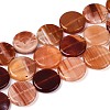 Dyed Natural Red Agate Beads Strands G-T144-56A-01-4