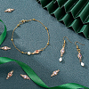 24Pcs 4 Style Brass Micro Pave Cubic Zirconia Links Connectors KK-PH0002-38-2