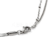 304 Stainless Steel with Plastic Bead Necklaces NJEW-Q335-02C-P-3