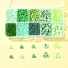 DIY Flat Round & Heart Acrylic & Glass Seed Beads Jewelry Making Findings Kits DIY-FS0006-43C-6
