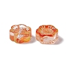 Electroplated Glass Beads GLAA-G090-01B-4