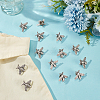 24Pcs Bees Alloy Brooch JEWB-ME0001-21AS-4