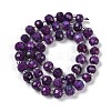 Natural Sesame Jasper Dyed Beads Strands G-H057-A21-03-5