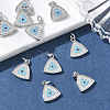 SHEGRACE Brass Colorful Cubic Zirconia Pendants XGRQ3K375-520P-4