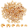 150Pcs 3 Sizes Brass Crimp Beads Covers KK-UN0003-82-1