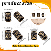 6Pcs 3 Styles 304 Stainless Steel European Beads STAS-UN0044-65-5