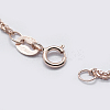 925 Sterling Silver Chain Necklaces STER-F039-55cm-16RG-2