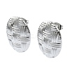 Tarnish Resistant 201 Stainless Steel Stud Earrings EJEW-K270-22P-1