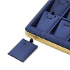 18-Slot PU Leather Pendant Necklace Display Tray Stands VBOX-C003-05B-4