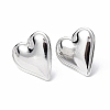 304 Stainless Steel Heart Stud Earrings for Women X-EJEW-F300-16P-1