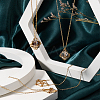 8Pcs Brass Macrame Pouch Empty Stone Holder for Pendant Necklaces Making NJEW-SC0001-33-3