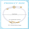 1pc Adjustable Nylon Cord Slider Bracelets for Women BJEW-LP0001-33V-G-2