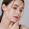20Pcs 2 Colors Brass Clip-on Hoop Earring Converters Findings KK-SP0002-53-5