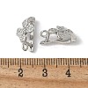 Brass Micro Pave Cubic Zirconia Pendants Bails KK-D324-40P-2