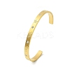 304 Stainless Steel Cuff Bangles BJEW-P348-02A-G-4