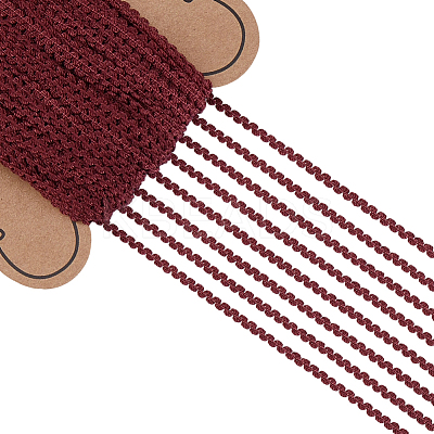 25 Yards Nylon Wavy Fringe Lace Trim Ribbon OCOR-GF0004-30B-1