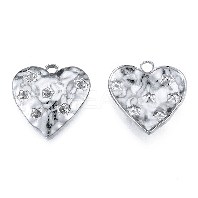 Non-Tarnish 304 Stainless Steel Pendant Rhinestone Settings LS-STAS-N098-213P-1