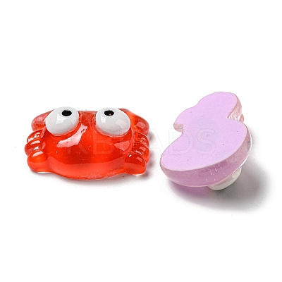 Sea Animal Translucent Resin Decoden Cabochons RESI-F052-C01-1