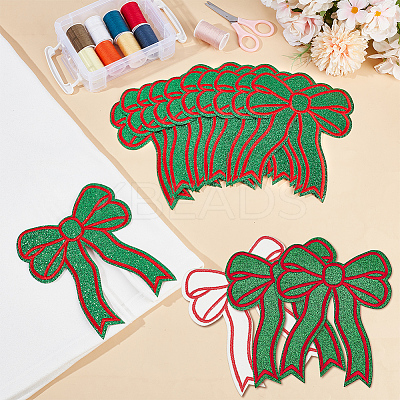 14Pcs Polyester Iron on/Sew On Patches PATC-FG0003-06A-1