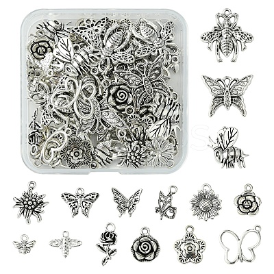 15 Styles Tibetan Style Alloy Pendants TIBE-FS0002-73-1
