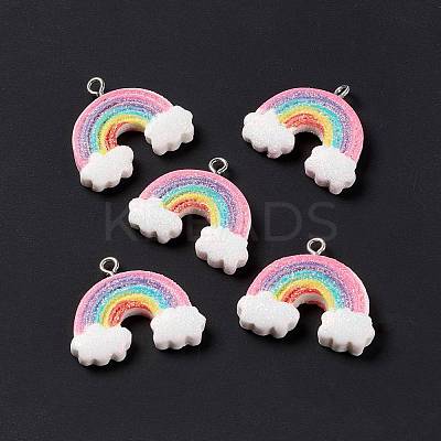 Opaque Resin Pendants RESI-G040-D03-A-1