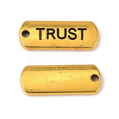 Tibetan Style Alloy Rectangle with Word Trust Pendants LS-TIBEP-Q043-062AG-RS-1