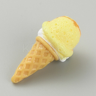 Opaque Resin Ice Cream Cabochons CRES-CJC0009-01C-1