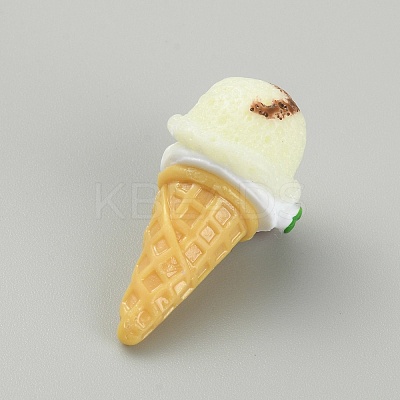 Opaque Resin Ice Cream Cabochons CRES-CJC0009-01A-1
