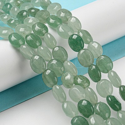 Natural Green Aventurine Beads Strands G-M420-D02-01-1