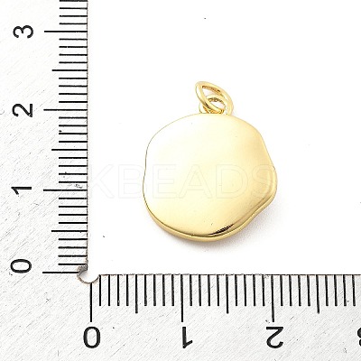 Ocean Theme Brass Enamel Pendants KK-Q029-01H-G-1