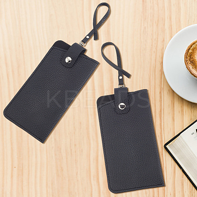 1Pc PU Leather Eyeglass Cases AJEW-CN0004-98A-01-1