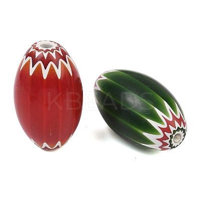 Handmade Millefiori Glass Beads GL-CBAAE72-01C-1