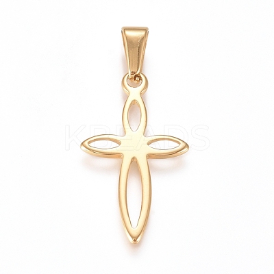 304 Stainless Steel Pendants STAS-L210-30G-1