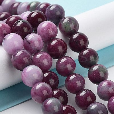 Dyed Natural Malaysia Jade Beads Strands G-G021-01C-08-1