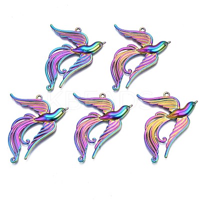 Rainbow Color Alloy Pendants PALLOY-N156-158-NR-1